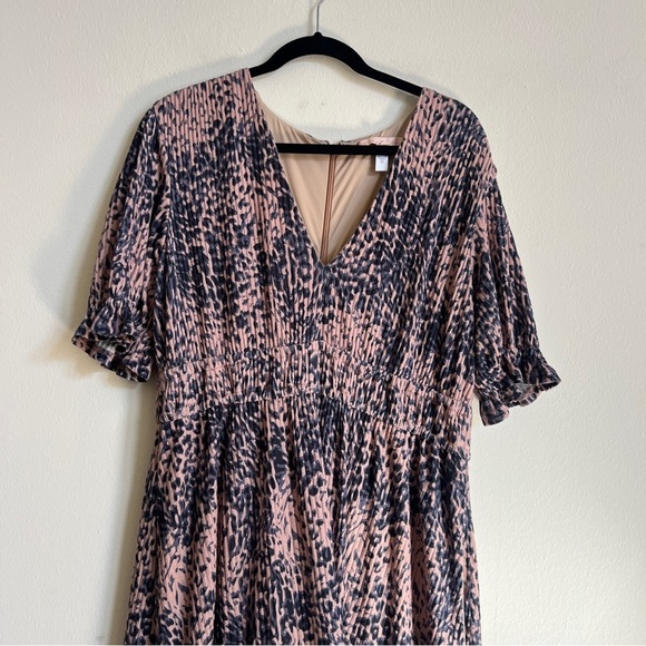 Anthropologie Hutch Adelia leopard print dress with ruffle details - Picture 3 of 7